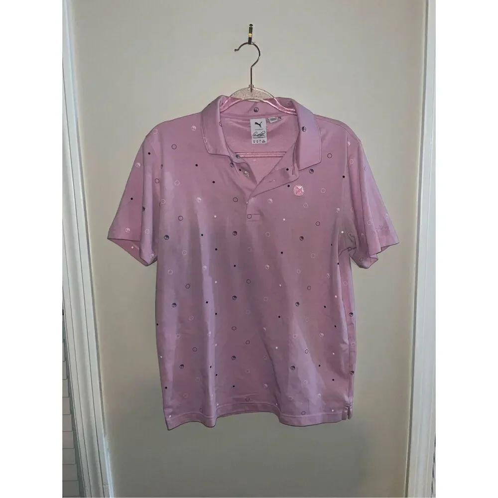 Puma x Arnold Palmer Pink Golf Polo Men's Medium